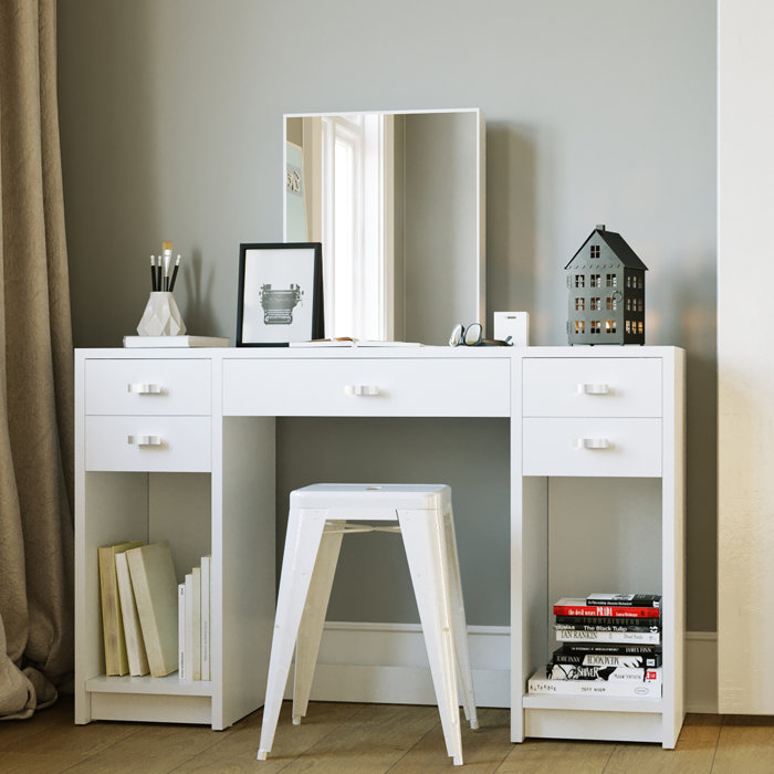 Latitude Run® Collete Dressing Vanity with Mirror & Reviews Wayfair